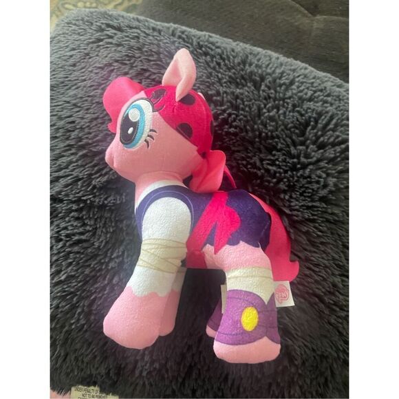 Hasbro Kids Pink Purple My Little Pony The Movie Pinkie Pie Pirate Stuffed Toy - Picture 10 of 13